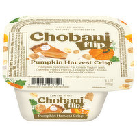Chobani Yogurt, Greek, Low-Fat, Pumpkin Harvest Crisp - 4.5 Ounce 