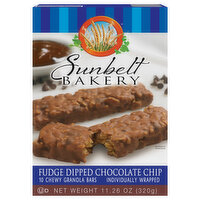 Sunbelt Bakery Granola Bar, Chocolate Chip, Fudge Dipped - 10 Each 