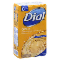 Dial Deodorant Soap, Antibacterial, Gold - 8 Each 