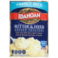 Idahoan Butter & Herb Mashed Potatoes Family Size - 8 Ounce 