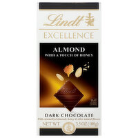 Lindt Dark Chocolate, Almond with a Touch of Honey - 3.5 Ounce 