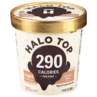 Halo Top Ice Cream, Light, Vanilla Bean Flavored - 1 Pint 