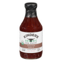 Kinder's BBQ Sauce, Organic, Roasted Garlic - 20.5 Ounce 