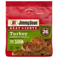 Jimmy Dean Sausage Patties, Turkey, Value Pack - 23.9 Ounce