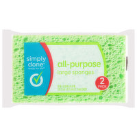 Simply Done Sponges, All-Purpose, Large, 2 Pack