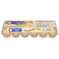 Eggland's Best Eggs, Brown, Large - 12 Each