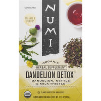 Numi Herbal Tea, Organic, Dandelion Detox, Bags - 16 Each 