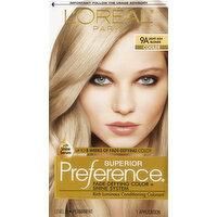 Superior Preference Permanent Haircolor, Cooler, 9A Light Ash Blonde - 1 Each 