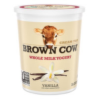 Brown Cow Cream Top Vanilla Whole Milk Yogurt - 32 Ounce 