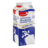 Brookshire's Milk, Reduced Fat, Lactose-Free, 2% - 0.5 Gallon 