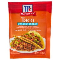 McCormick 30% Less Sodium Taco Seasoning Mix - 1 Ounce 