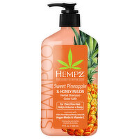 Hempz Shampoo, Herbal, Sweet Pineapple & Honey Melon - 17 Fluid ounce 