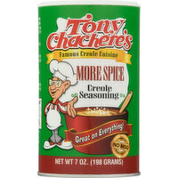 Tony Chachere's Seasoning, Creole, More Spice - 7 Ounce 