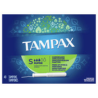 Tampax Tampons, Cardboard Applicator, Super Absorbency, Unscented