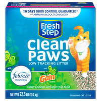 Fresh Step Clumping Cat Litter, with Gain Scent - 22.5 Pound 