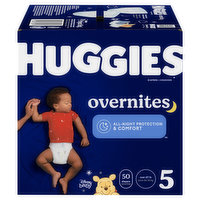 Huggies Diapers, Disney Baby, Overnites, 5 (Over 27 lb) - 50 Each 