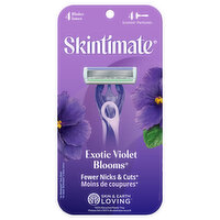 Skintimate Razors, Scented, Exotic Violet Blooms