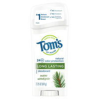 Tom's Deodorant, Long Lasting, Maine Woodspice - 2.25 Ounce 