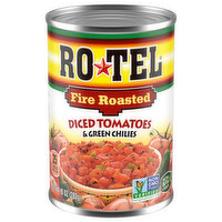 Ro-Tel Tomatoes & Green Chilies, Fire Roasted, Diced - 10 Ounce 