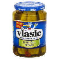 Vlasic Pickles, Dill Spears, Zesty - 24 Ounce 