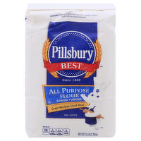 Pillsbury Best All Purpose Flour, Bleached, Enriched - 5 Pound 