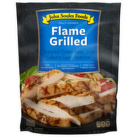 John Soules Foods Chicken Breast Strips, Flame Grilled, Seasoned - 6 Ounce 