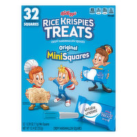Rice Krispies Treats Crispy Marshmallow Squares, Original, MiniSquares - 32 Each 
