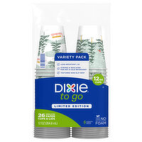 Dixie Paper Cups & Lids, Insulated, Variety Pack - 26 Each 