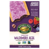 Nature's Path Organic Toaster Pastries, Frosted, Wildberry Acai - 6 Each 
