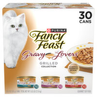 Fancy Feast Cat Food, Gourmet, Poultry & Beef Collection, Adult - 30 Each 