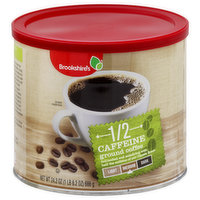Brookshire's Coffee, Ground, Medium, 1/2 Caffeine - 24.2 Ounce 