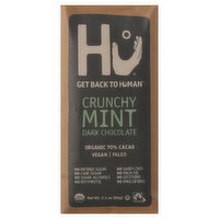 Hu Dark Chocolate, Organic, Crunchy Mint, 70% Cacao - 2.1 Ounce 