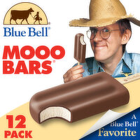 Blue Bell Mooo Bars - 12 Each 