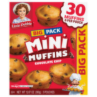 Little Debbie Muffins, Chocolate Chip, Mini, Big Pack