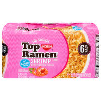 Nissin Ramen Noodle Soup, Shrimp Flavor, 6 Pack