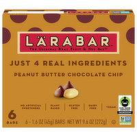 Larabar Fruit & Nut Bar, Peanut Butter Chocolate Chip - 6 Each 