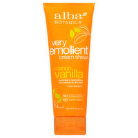 Alba Botanica Mango Vanilla Very Emollient Cream Shave - 8 Ounce
