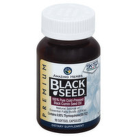 Amazing Herbs Black Cumin Seed Oil, Premium, Softgel Capsules - 90 Each 