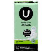 U by Kotex Pads + Wings, Ultrathin, Heavy