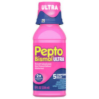 Pepto Bismol 5 Symptom Relief, Ultra - 8 Fluid ounce 