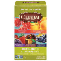 Celestial Seasonings Herbal Tea, Caffeine Free, Fruit Tea Sampler, Tea Bags