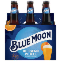 Blue Moon Beer, Belgian-Style Wheat Ale, Belgian White - 6 Each 