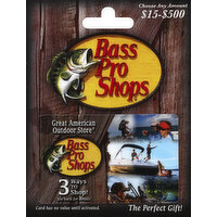 Bass Pro Shops Gift Card, $15-$500 - 1 Each 