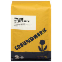 Groundwork Coffee, Organic, Whole Bean, Dark Roast, Bitches Brew