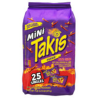 Takis Tortilla Chips, Fuego, Extreme, Bite Size, Mini - 25 Each 