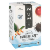 Numi Black Tea, Organic, Aged Earl Grey, Tea Bags - 1.27 Ounce 