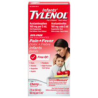Tylenol Pain + Fever, Infants, Cherry Flavor