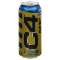 C4 Energy Drink, Performance, Zero Sugar, Frozen Bombsicle - 16 Fluid ounce 