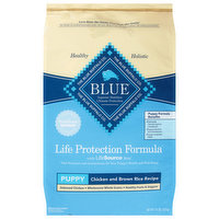 Blue Buffalo Food for Puppies, Natural, Chicken and Brown Rice Recipe, Puppy - 15 Pound 