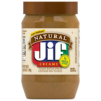 Jif Peanut Butter Spread, Low Sodium, Creamy, Natural - 40 Ounce 